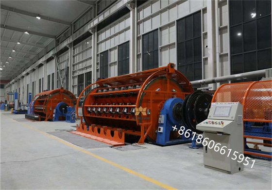 Machine à câbles blindés à fil d'acier plat de type rigide 72 bobine