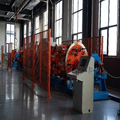 Machine à câbler planétaire à arbre au sol à grande vitesse avec contrôle individuel de la tension et de la bobine de dévidage 1+6+12+18